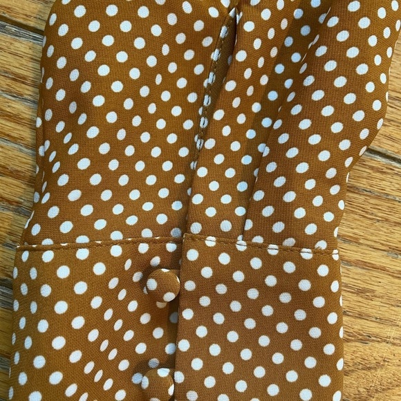 𝅺rachel Zoe Polka Dot Long Sleeve Button Up Blouse Size S - Picture 7 of 7